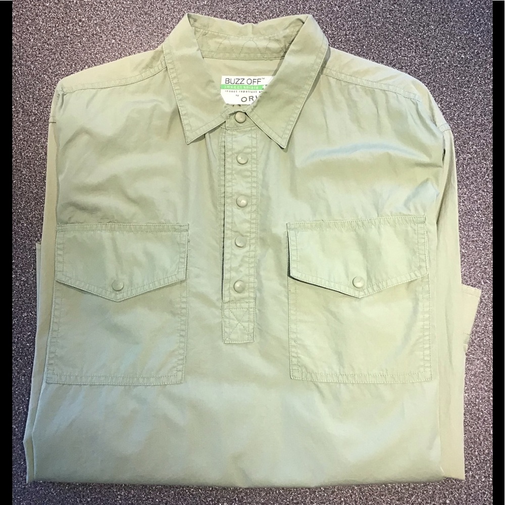 Orvis Buzz Off Men’s Large Oversize Outdoor Shirt